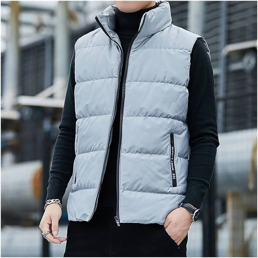 chaqueta chaleco para hombre abrigada sin mangas a prueba de agua - Automaticprime