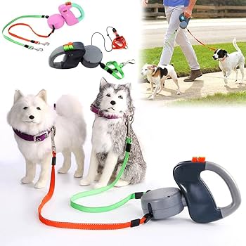Correa Retráctil Dual para Perro - Automaticprime