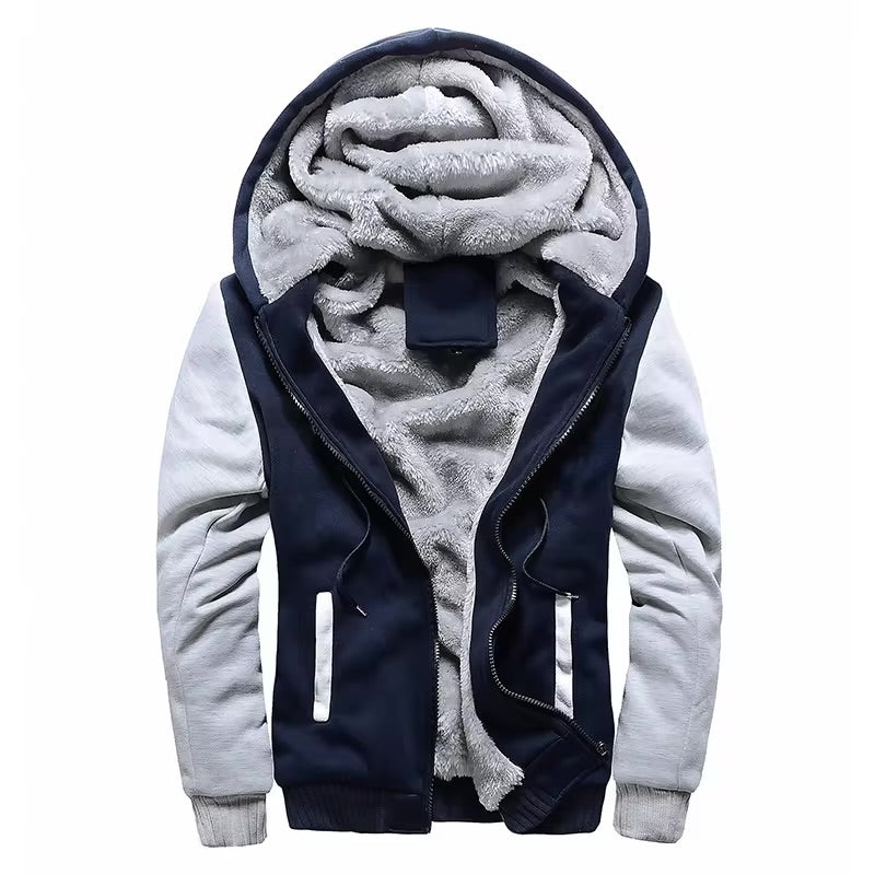 Chaquetas de invierno de camuflaje para hombres abrigo de manga larga polar sudaderas con capucha casuales ropa de calle - Automaticprime