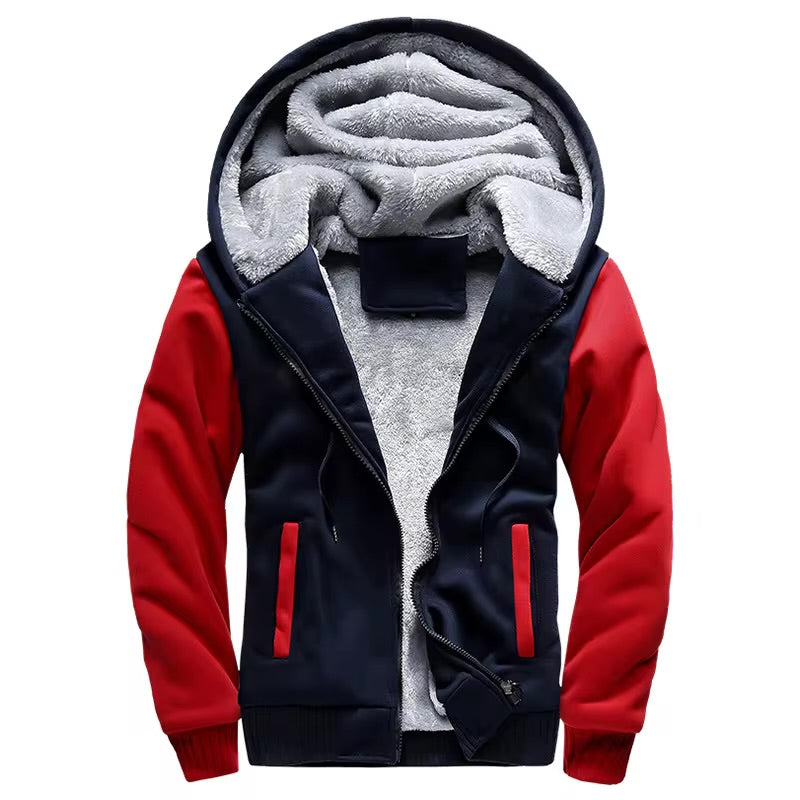 Chaquetas de invierno de camuflaje para hombres abrigo de manga larga polar sudaderas con capucha casuales ropa de calle - Automaticprime