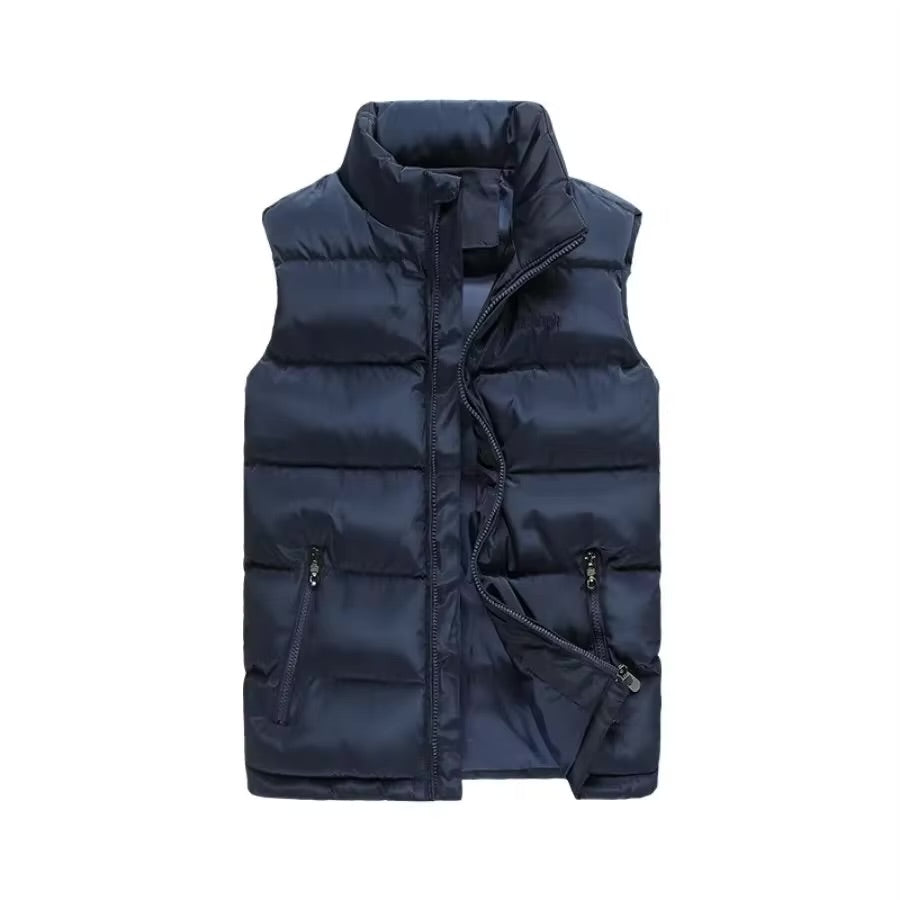 chaqueta chaleco para hombre abrigada sin mangas a prueba de agua - Automaticprime
