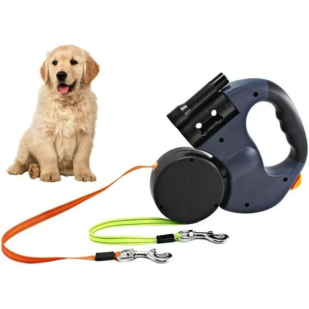Correa Retráctil Dual para Perro - Automaticprime