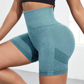 Pantalones cortos de yoga para mujer, cintura alta, entrenamiento, fitness, yoga, levantamiento de glúteos, ropa deportiva