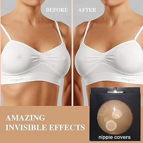 Go Braless Sujetador invisible ultrafino cubrepezones a prueba de sudor