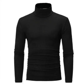 Ropa interior térmica Tops Medias de invierno para hombre Camiseta de manga larga ajustada con cuello alto