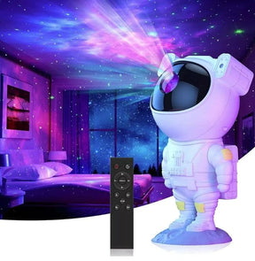 Proyector Estelar Astronauta: Luz Nocturna Galaxy con Control Remoto