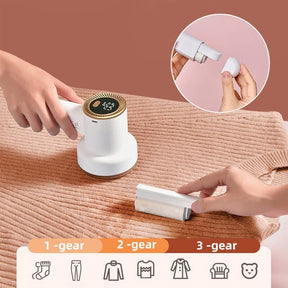 Removedor de Pelusa Recargable con Pantalla Digital – Aparador de Ropa sin Bolitas
