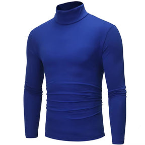 Ropa interior térmica Tops Medias de invierno para hombre Camiseta de manga larga ajustada con cuello alto